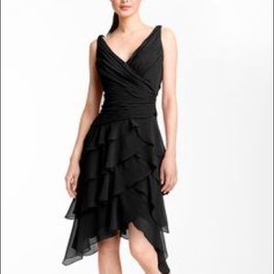 Tadashi Tiered Chiffon Dress